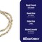 The Bead Chest Gold Rounded Nugget Beads 6mm, Full Strand of Quality Metal Spacers for DIY Jewelry Design